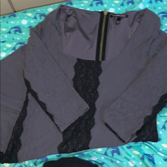 Victoria’s Secret Lacie Dress Large Grey/Black - Picture 4 of 8